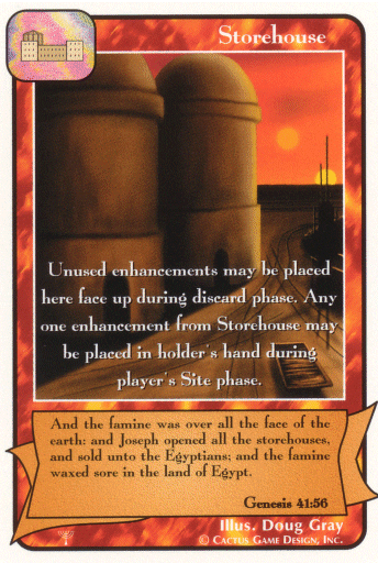 Storehouse card from Redemption The Card Game