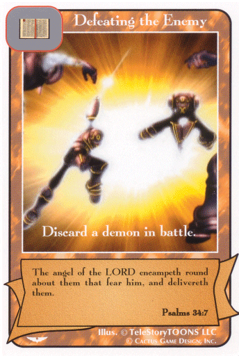 Defeating the Enemy card from Redemption The Card Game