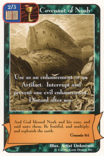 Covenant of Noah card from Redemption The Card Game