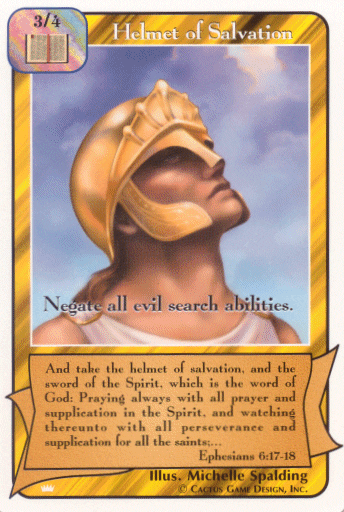 Helmet of Salvation from Redemption The Card Game The kings Set