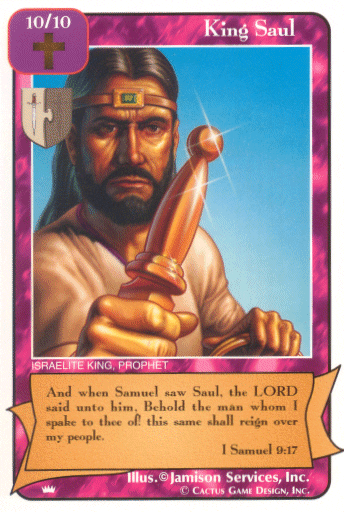 King Saul from Redemption The Card Game The kings Set