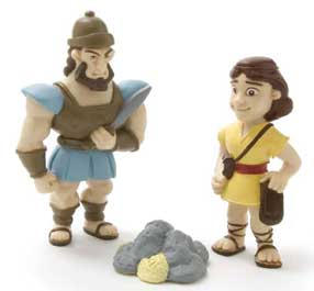 David and Goliath action figures bible toys and games