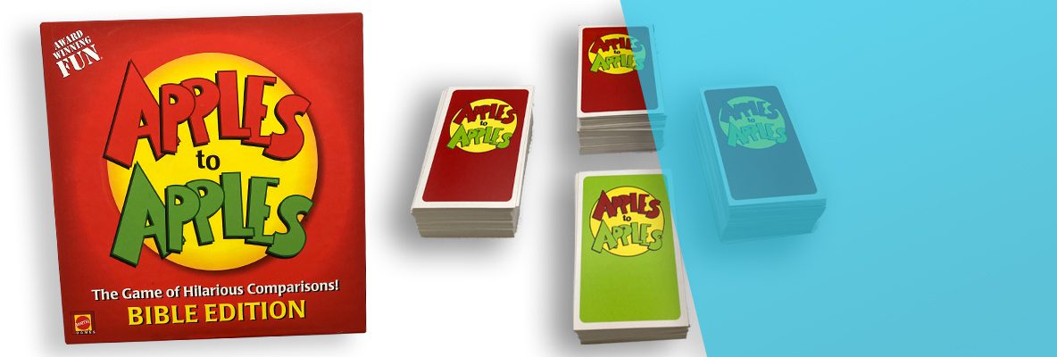 Apples to Apples bible edition made in America box and cards
